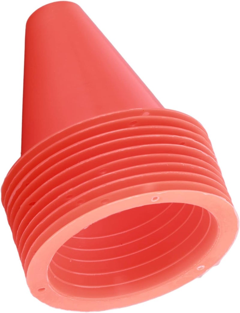 woobles Soccer Training Cone, Agility Soccer Disc Cones Barriers Plastic Marker Holder Sports Accessory (10pcs)-Orange - Image 2