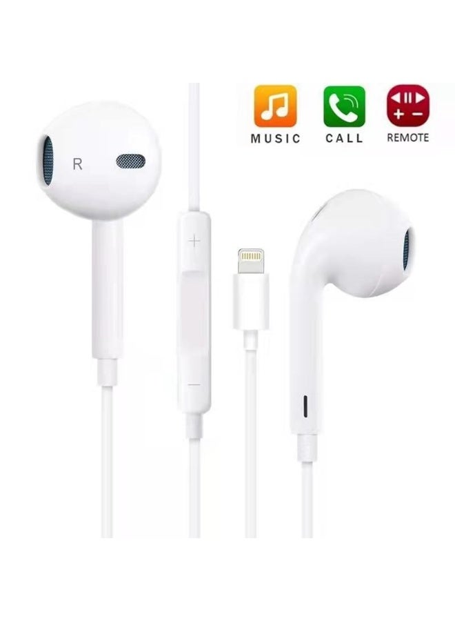 سماعة لايتنينج سلكية – (توصيل مباشر بدون بلوتوث) جودة صوت عالية – متوافقة مع جميع أجهزة iPhone