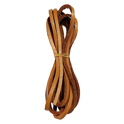 Goodlace 1 PCS of 1/8" Rawhide Leather Shoelaces Shoe Boot Laces Shoestrings Cord (Camel, 280CM) - Image 2