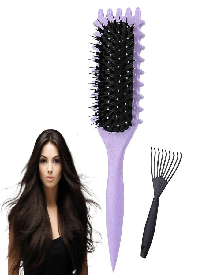 OXYGLOBE 2 Pcs Crimp Definition Brush, Curly Hair Brush, Multi-Functional Styling Tool, for Hair Salons and Daily Household Use, for Long Hair and Women's Use - Image 1