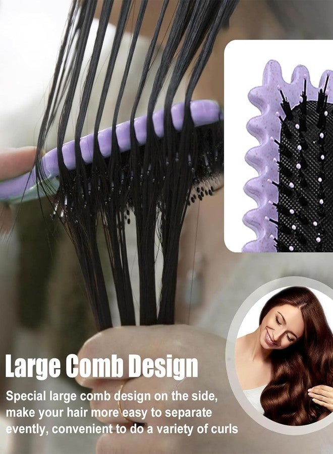 OXYGLOBE 2 Pcs Crimp Definition Brush, Curly Hair Brush, Multi-Functional Styling Tool, for Hair Salons and Daily Household Use, for Long Hair and Women's Use - Image 2