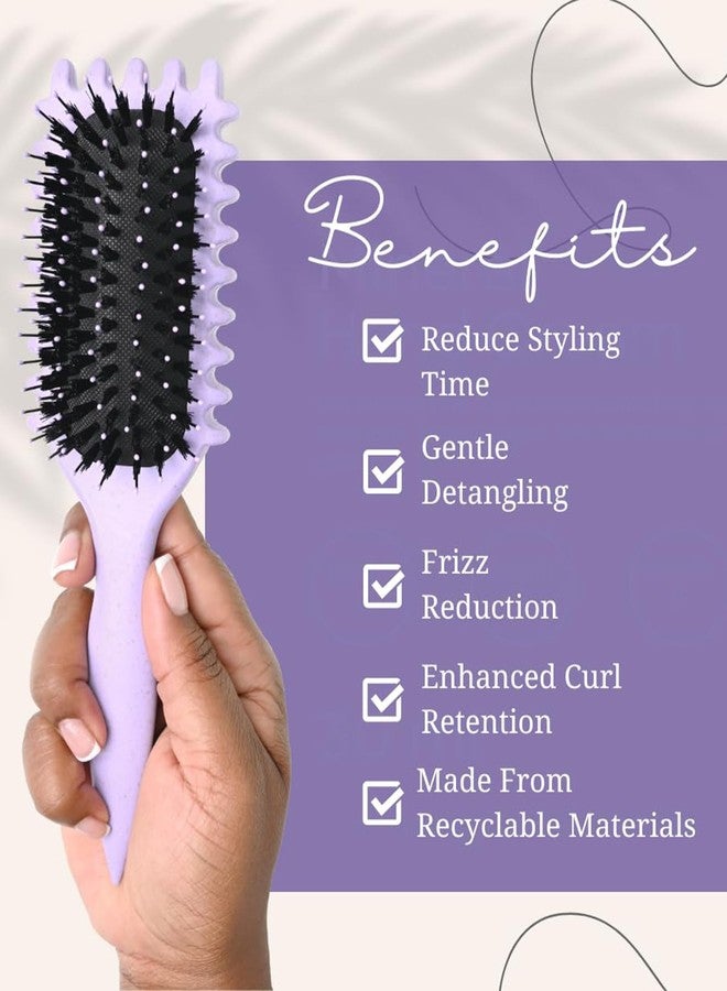OXYGLOBE 2 Pcs Crimp Definition Brush, Curly Hair Brush, Multi-Functional Styling Tool, for Hair Salons and Daily Household Use, for Long Hair and Women's Use - Image 4