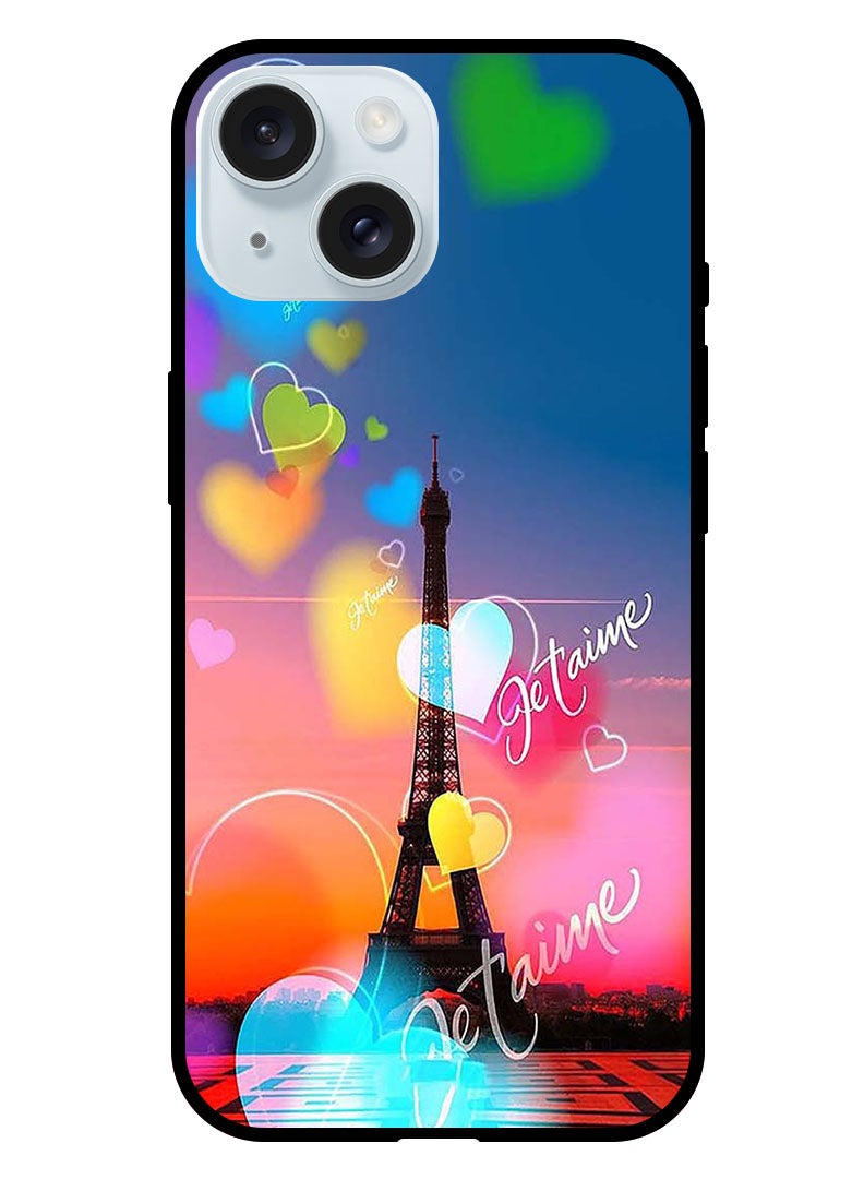 Theodor Protective Case Anti Scratch Shock Proof Bumper Cover For iPhone 15 Love Paris - Image 1