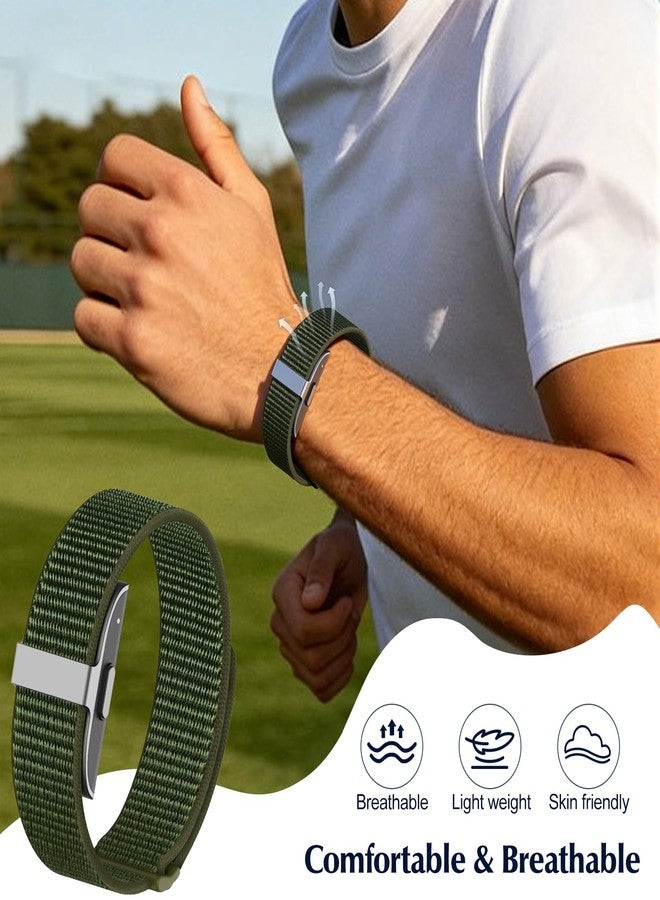 Hexasider 4 Pack Nylon Bands Compatible with Hume Band Replacement Strap, Soft Breathable Slim Fitness Tracker Hume Bands Loop Sport Replacement Wristband for Hume Health Band for Men Women - Image 4