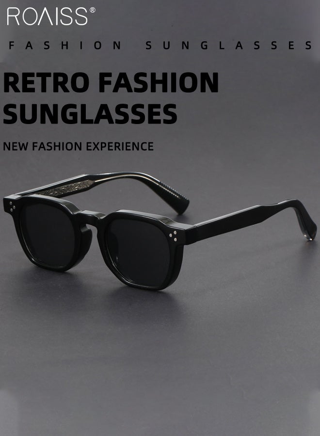 roaiss Square Sunglasses for Men, UV400 Protection Sun Glasses, Fashion Anti-Glare Sun Shades for for Men Driving, Fishing, Traveling, Silver, 52mm - Image 4