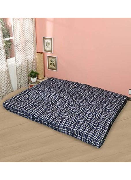 IRA Furniture IRA Furniture Cotton Mattress Cotton 72 X60 X 4 inches Blue  - Image 2