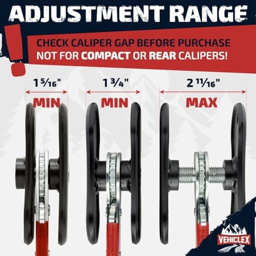 Vehiclex Brake Caliper Compression Tool – Heavy Duty Brake Pad Spreader Tool with Ratcheting Handle & Rib-Reinforced Plates – Caliper Piston Compressor Tool for Cars, SUVs, and Light Trucks - Image 5