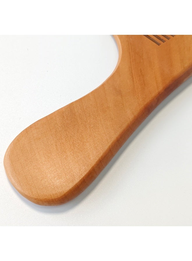 عبوة 2 قطعة من أمشاط فك التشابك الخشبية يدوية الصنع 100% من خشب الصندل الأخضر الطبيعي - مشط أسنان ناعم ومضاد للكهرباء الساكنة | مشط خشبي عطري لفك تشابك الشعر المبلل والجاف، ومناسب لجميع أنواع الشعر. - Image 4