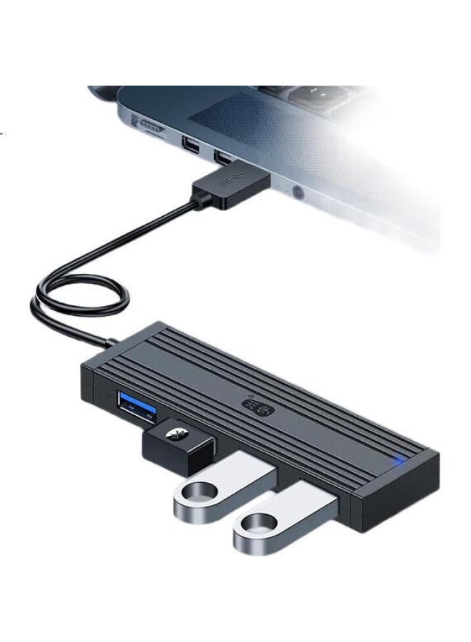 Chuanyu Usb3.0 Four-In Hub, High-Speed Expansion Dock Cable, 4-Port Hub Splitter, Multi-Port Adapter For Laptops And Desktop Computers, 20Cm - Image 1