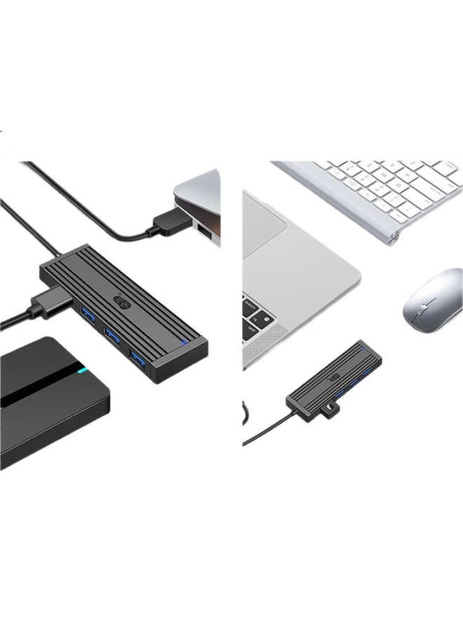 Chuanyu Usb3.0 Four-In Hub, High-Speed Expansion Dock Cable, 4-Port Hub Splitter, Multi-Port Adapter For Laptops And Desktop Computers, 20Cm - Image 3