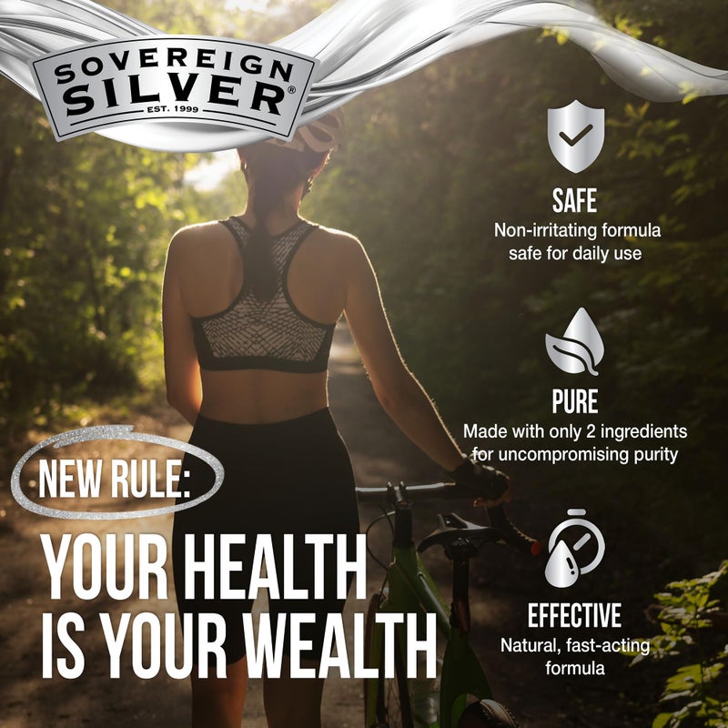 Sovereign Silver Natural Nasal Spray - Colloidal Silver Nasal Spray, Bio Active Nose Mist for Sinus Congestion and Immune Support, Adults and Kids, 10 ppm - 1 fl oz (29mL) - Image 2