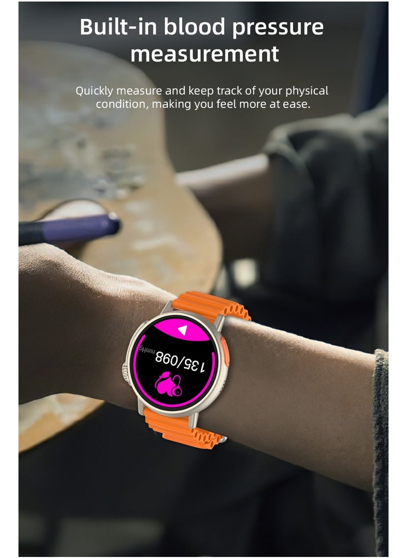 AROAQ - LT06 Ultra Smart Watch with 1.43" IPS Screen Music Control Bluetooth Calling Sleep Monitor Wireless Charging for Women and Men - Image 1