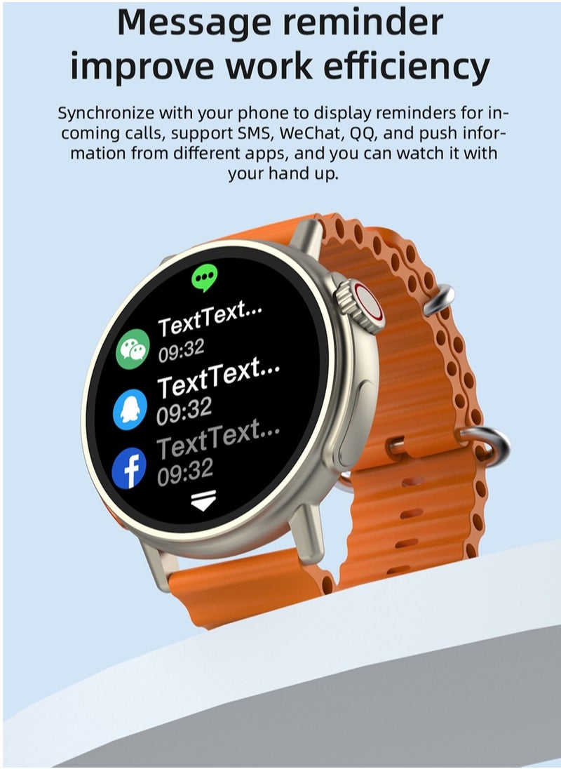 AROAQ - LT06 Ultra Smart Watch with 1.43" IPS Screen Music Control Bluetooth Calling Sleep Monitor Wireless Charging for Women and Men - Image 1