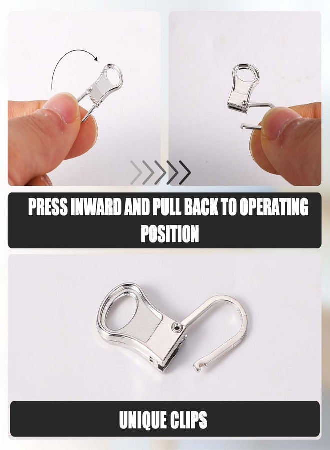 NQEUEPN 8pcs Zipper Pull Replacement, Zipper Pullers Detachable Zipper Tab Repair Handle Mend Fixer Zipper Head Metal Pull Cord Extender for Clothing Backpack Jackets Pants Boots Luggage (Silver) - Image 4