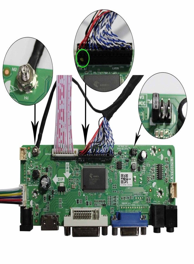 VSDISPLAY HD-MI DVI VGA Audio LCD Controller Board Fit for 17 inch 4:3 1280X960 DV170YGZ-N10 DV170YGM-N10 - Image 4