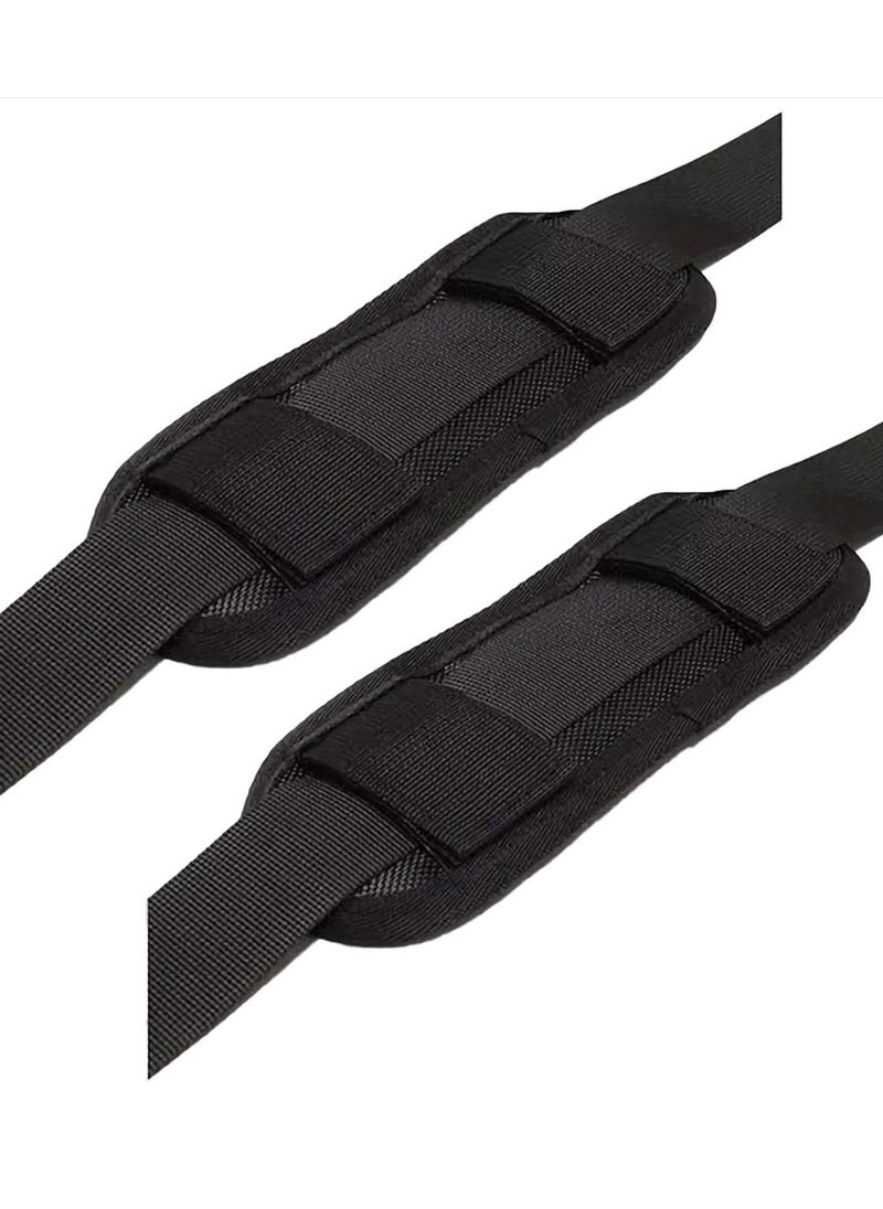 SYOSI - 2-Pack Removable Shoulder Strap Pads, Decompression Breathable Portable Backpack Active Replacement Straps Shoulder Pads, Curved for Guitar Pads, Strap Pads, Shoulder Pain Relief - Image 1