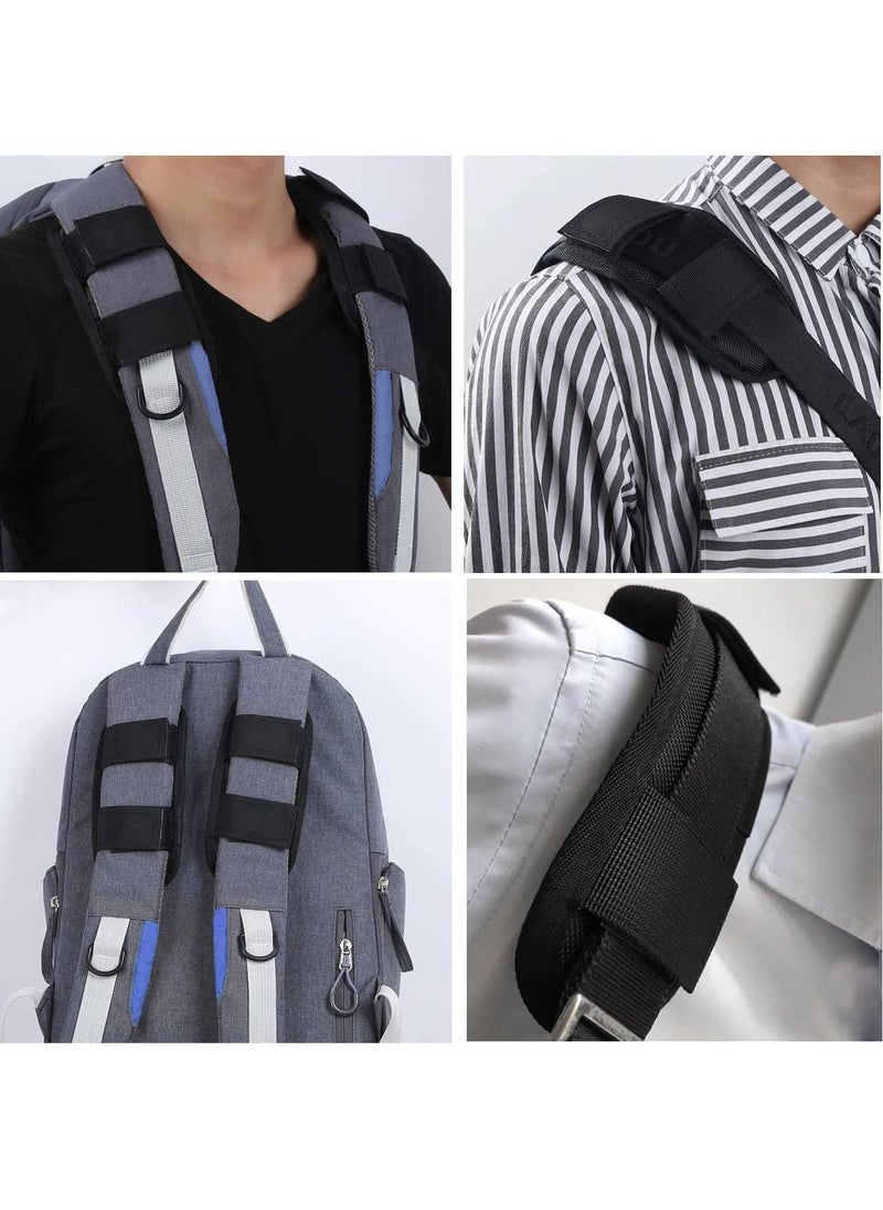 SYOSI - 2-Pack Removable Shoulder Strap Pads, Decompression Breathable Portable Backpack Active Replacement Straps Shoulder Pads, Curved for Guitar Pads, Strap Pads, Shoulder Pain Relief - Image 1