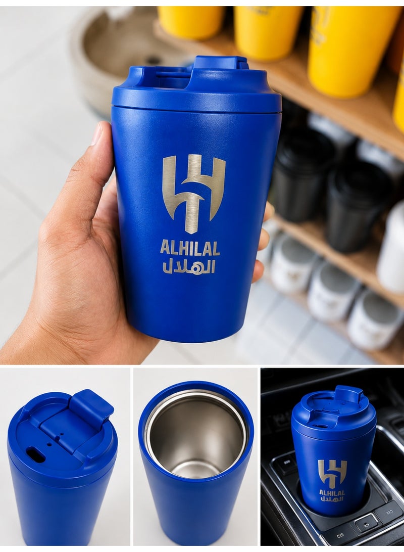 Hilal Travel Mug – Reusable Coffee & Tea Cup with Secure Lid for Home, Office & Travel - Image 1