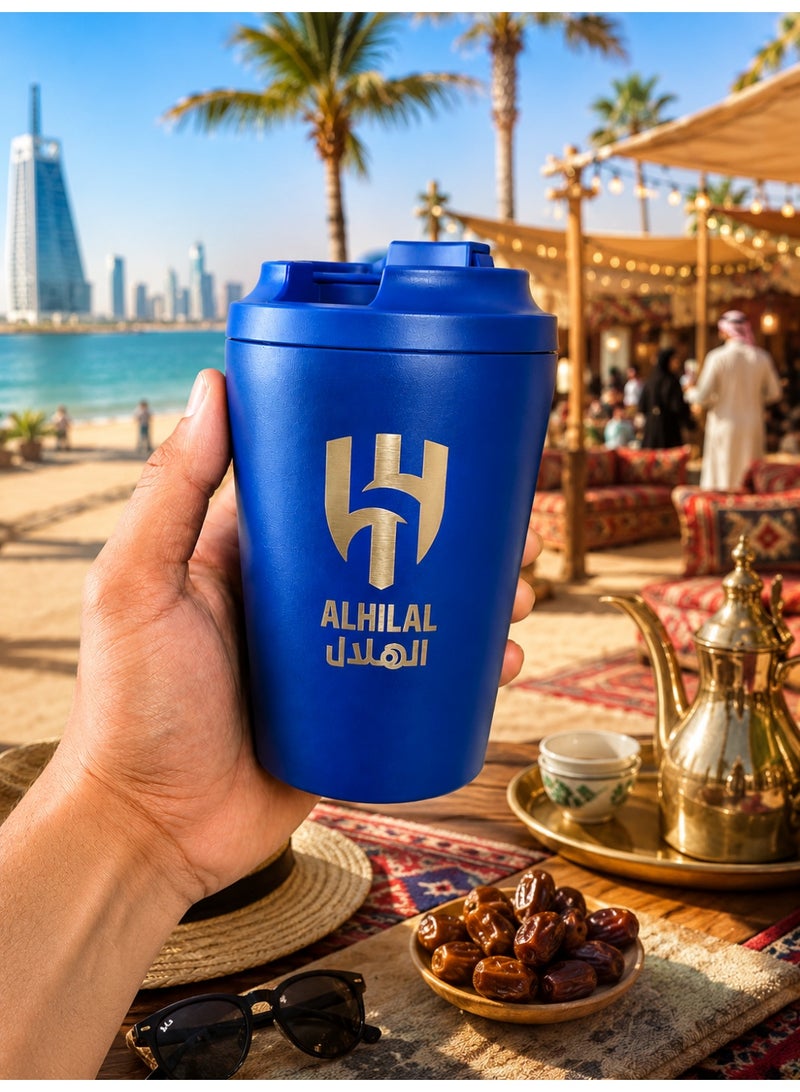 Hilal Travel Mug – Reusable Coffee & Tea Cup with Secure Lid for Home, Office & Travel - Image 2