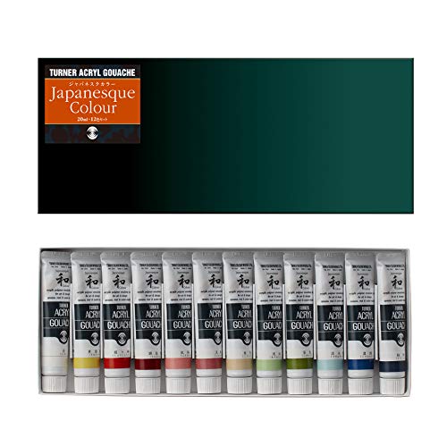 Turner Colour Works Turner Acrylic Paint Set Japanesque Artist Acryl Gouache - Based on Traditional Japanese Colors From Nature, Coarse, Rough, Gritty Texture - [Set of 12 | 20 ml Tubes] - Image 5
