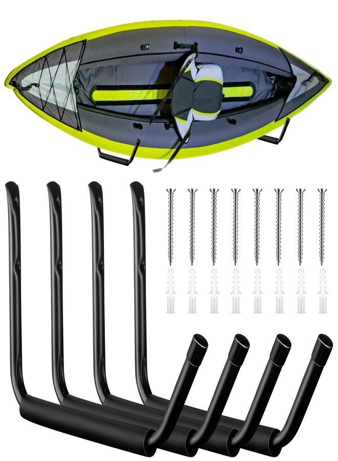 JaGely 4 Pcs Wall Mount Kayak Storage Rack 15Inch Garage Storage Heavy Duty Hooks Canoe Hanger Hooks Jumbo Arm Kayak Rack for Paddle Board, Ladder, Bicycle, Folding Chairs, Surfboard, Snowboard - Image 1