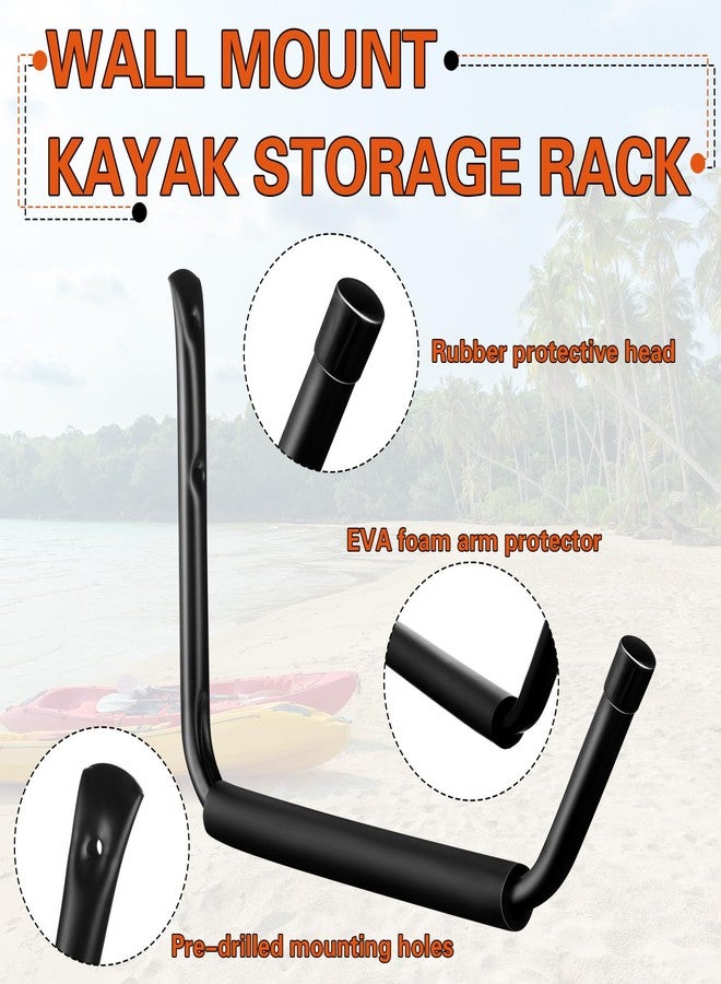 JaGely 4 Pcs Wall Mount Kayak Storage Rack 15Inch Garage Storage Heavy Duty Hooks Canoe Hanger Hooks Jumbo Arm Kayak Rack for Paddle Board, Ladder, Bicycle, Folding Chairs, Surfboard, Snowboard - Image 3