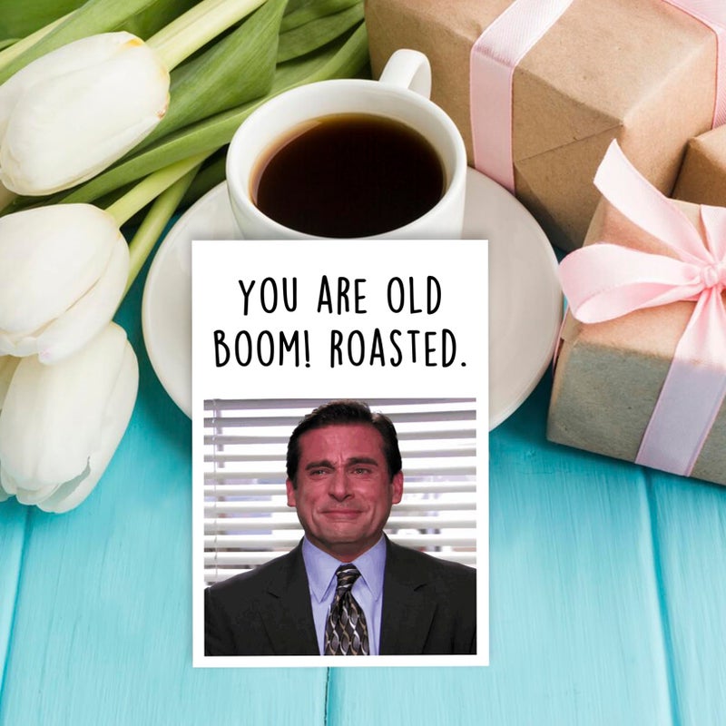 Londue Funny Birthday Card for Her Him, The Office Birthday Gifts for Men Women, Michael Scott Card, Humor Bady Gifts for TV Show Fans - Image 5