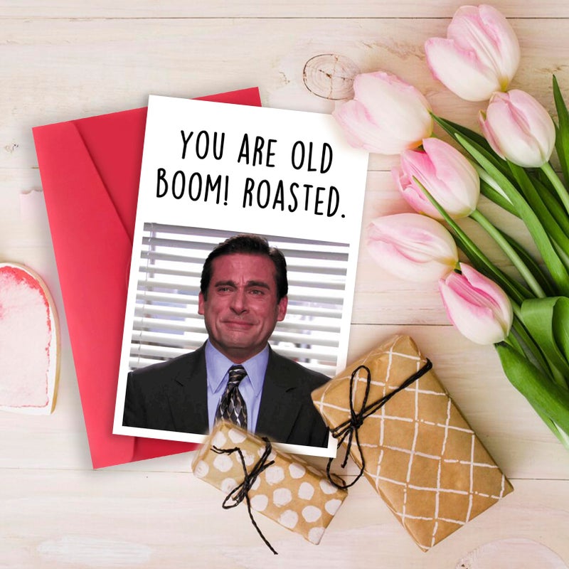 Londue Funny Birthday Card for Her Him, The Office Birthday Gifts for Men Women, Michael Scott Card, Humor Bady Gifts for TV Show Fans - Image 2