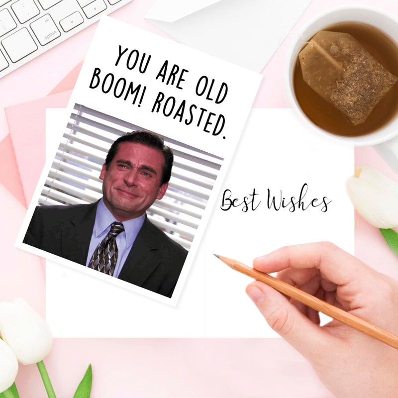 Londue Funny Birthday Card for Her Him, The Office Birthday Gifts for Men Women, Michael Scott Card, Humor Bady Gifts for TV Show Fans - Image 4