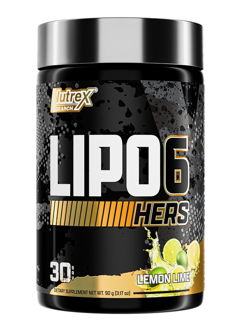Nutrex Research Lipo6 Hers - Lemon Lime (90G) 3.17 Oz 30Ser 