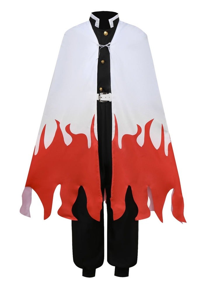 Al Aoyama Kids Kyojuro Rengoku Cosplay Costume for Boys Kyojuro Rengoku Uniform Kimetsu no Yaiba Outfit - Image 1