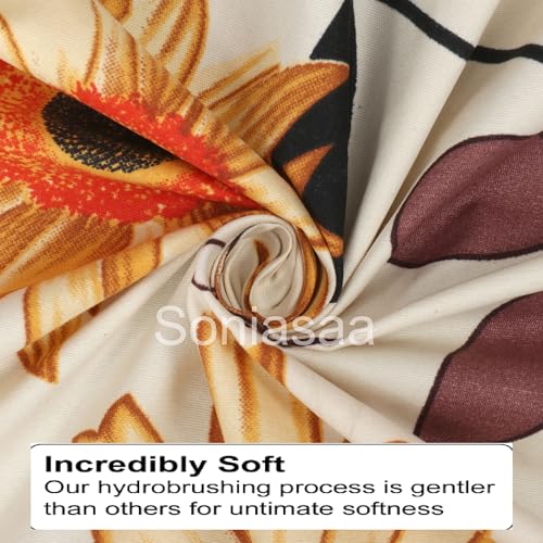 Soniasaa 320 TC Cotton Feel All Around Elastic Fitted Bedsheet, Elastic Fitted Bedsheet Single Size Bedsheet for Single Bed with 1 Pillow Cover, Size - 72 x 36 x 8 Inche Color - Image 3