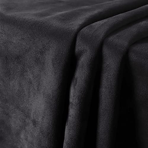 SBWLKJ Black Suede Fabric DoubleSide Upholstery Suede Material 64 Wide by 80 Soft Smooth for Cushion Sofa Pillows Repair Car Headliner Replacement Home Dcor DIY Project - Image 3