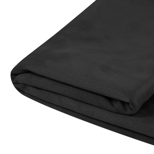 SBWLKJ Black Suede Fabric DoubleSide Upholstery Suede Material 64 Wide by 80 Soft Smooth for Cushion Sofa Pillows Repair Car Headliner Replacement Home Dcor DIY Project - Image 1