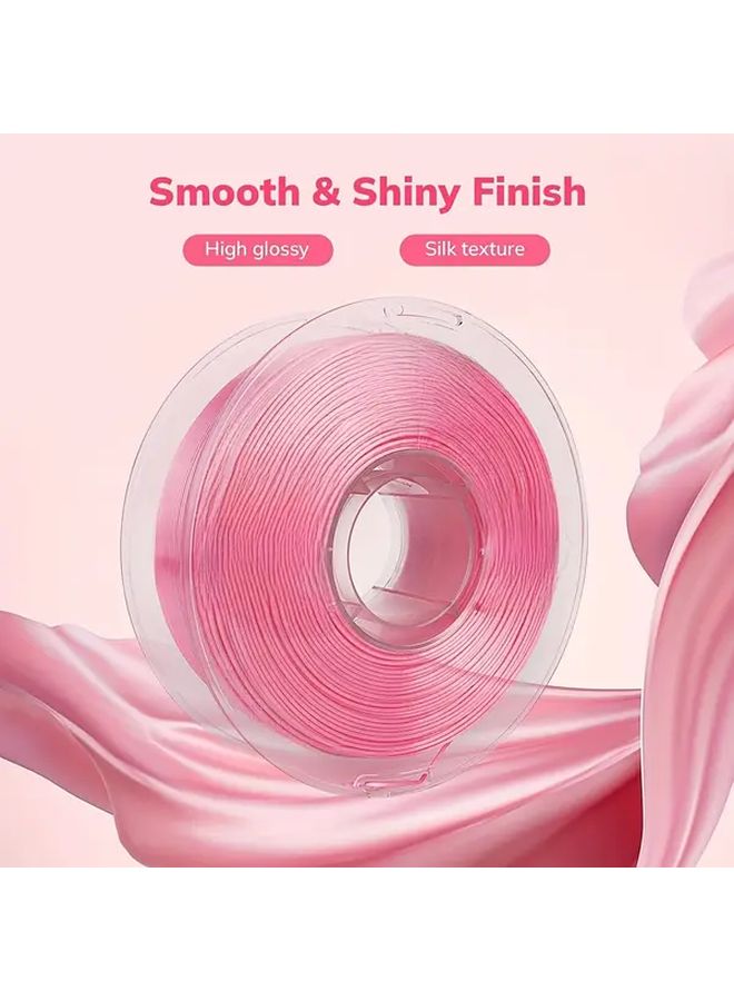 Silk Pink PLA 3D Printer Filament 1.75mm 250g Spool Compatible with FDM Printers - Image 3