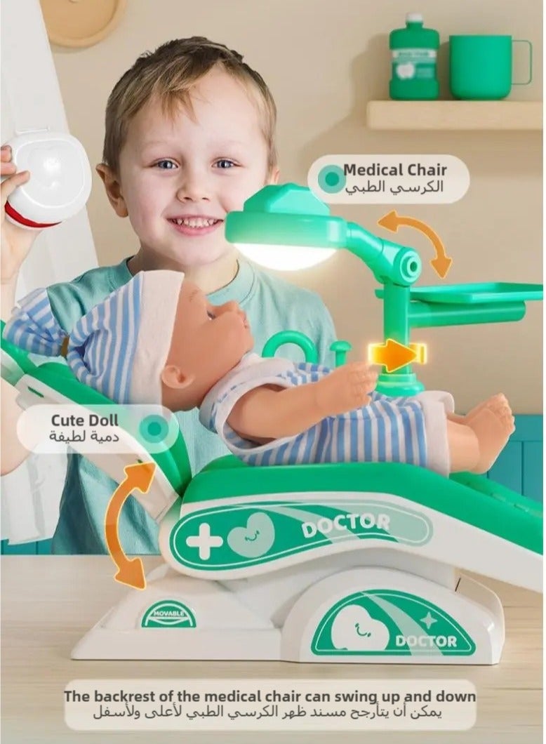 CALL PLAY Doctor set With Pretend Play Set of Teeth And Dental Accessories (25 Toy Pieces) Pretend Dentist Play Set, For Kids Ages 3+ - Image 4