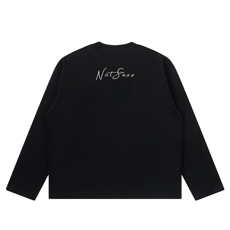 Monroe And Cat Imported Digital Direct Injection Heavy Cotton Old Boxy Loose Long Sleeve Short Sleeve Men'S T-Shirt American Style - Image 4