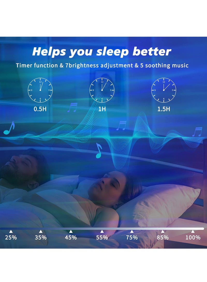Excefore Galaxy Projector, Galaxy Starry Projection Lamp,  Kids LED Sky Night Light with Remote Control, Bluetooth Connection and Timer, Girls Star Light for Kids Bedroom, Gaming Decor, Home Theater, Ceiling - Image 4