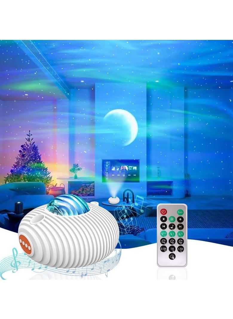Excefore Galaxy Projector, Galaxy Starry Projection Lamp,  Kids LED Sky Night Light with Remote Control, Bluetooth Connection and Timer, Girls Star Light for Kids Bedroom, Gaming Decor, Home Theater, Ceiling - Image 1