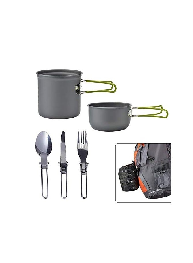 general Camping Cookware Kit Parkarma Outdoor Hiking Cookware Kit for 1-2 People for Camping Outdoor Camping Tableware Set - Image 2