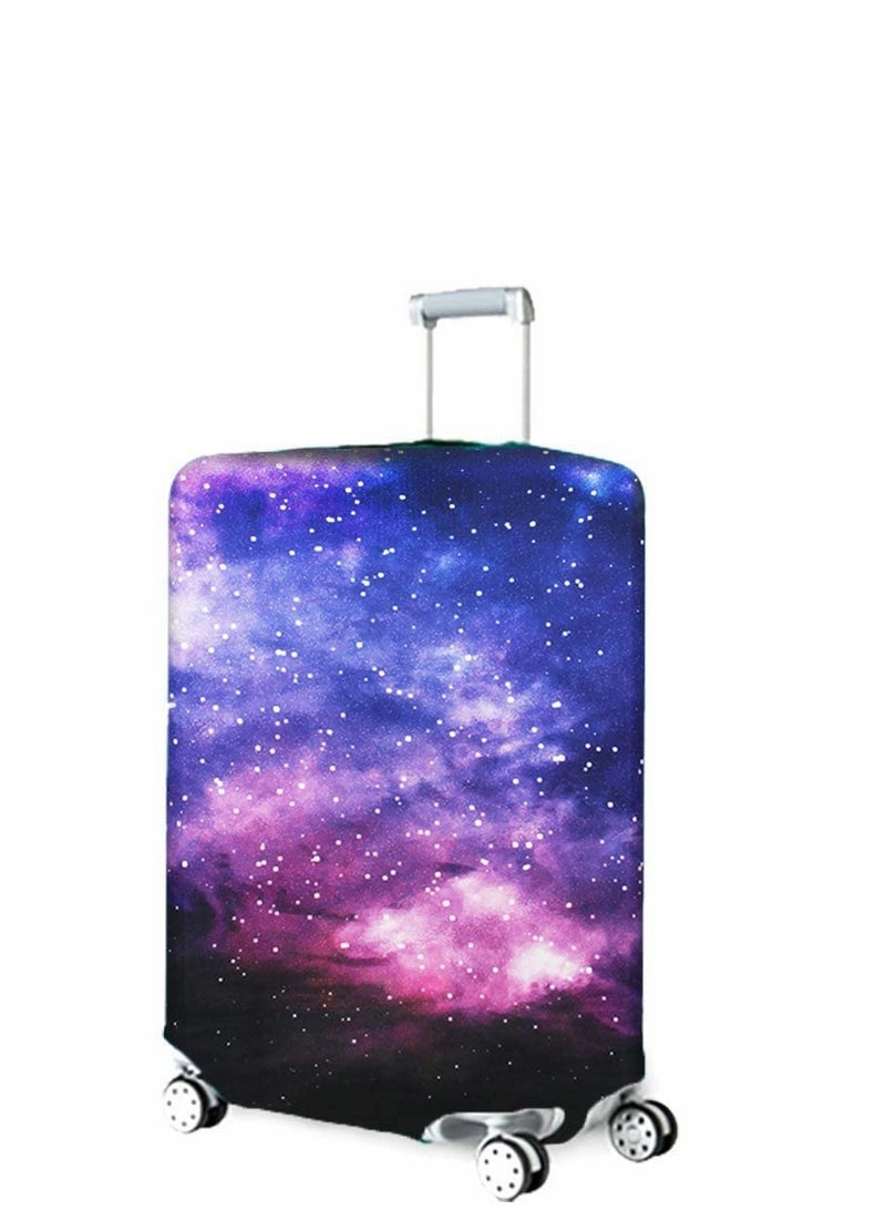 غطاء حقائب السفر لحقائب 25-28 بوصة، واقي من قماش سبانديكس المرن، غطاء حقيبة قابلة للغسل، تصميم سماء مرصعة بالنجوم. - Image 5