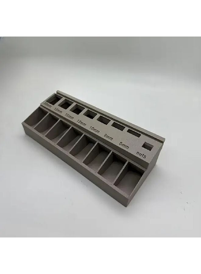 Black M3 Bolt Sorter Tray With 7 Measuring Slots For Screw Hardware Organization - Image 5