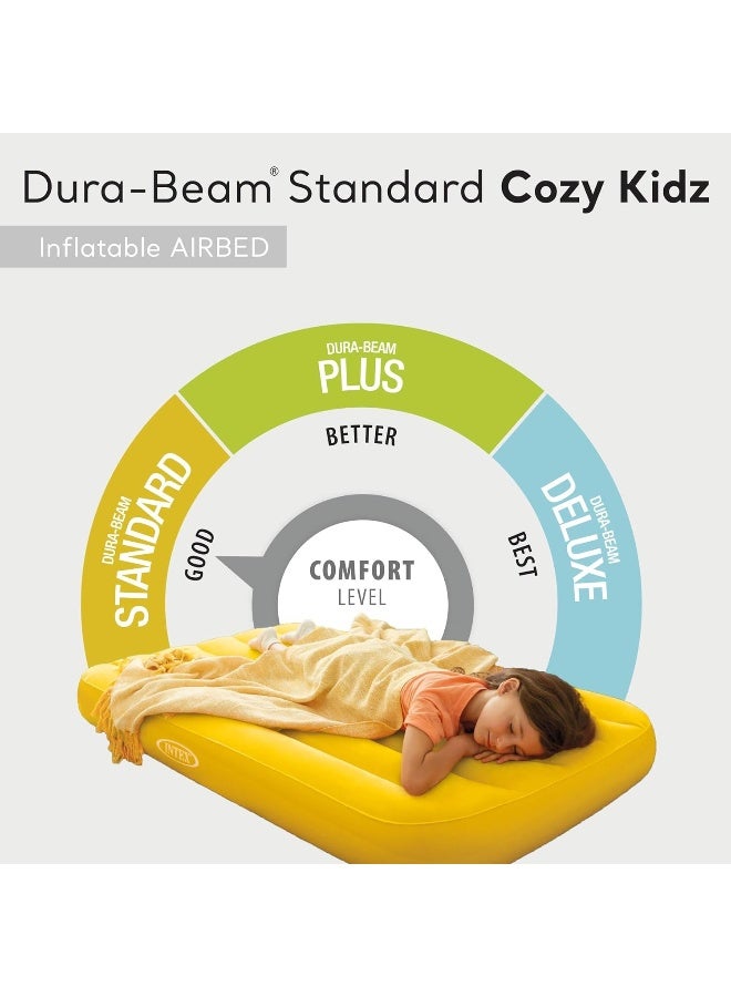 Intex Cozy Kidz Inflatable Airbed, Color May Vary, 1 Bed pvc 88x157x18cm - Image 2