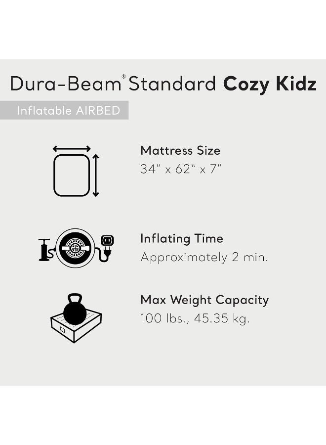 Intex Cozy Kidz Inflatable Airbed, Color May Vary, 1 Bed pvc 88x157x18cm - Image 3