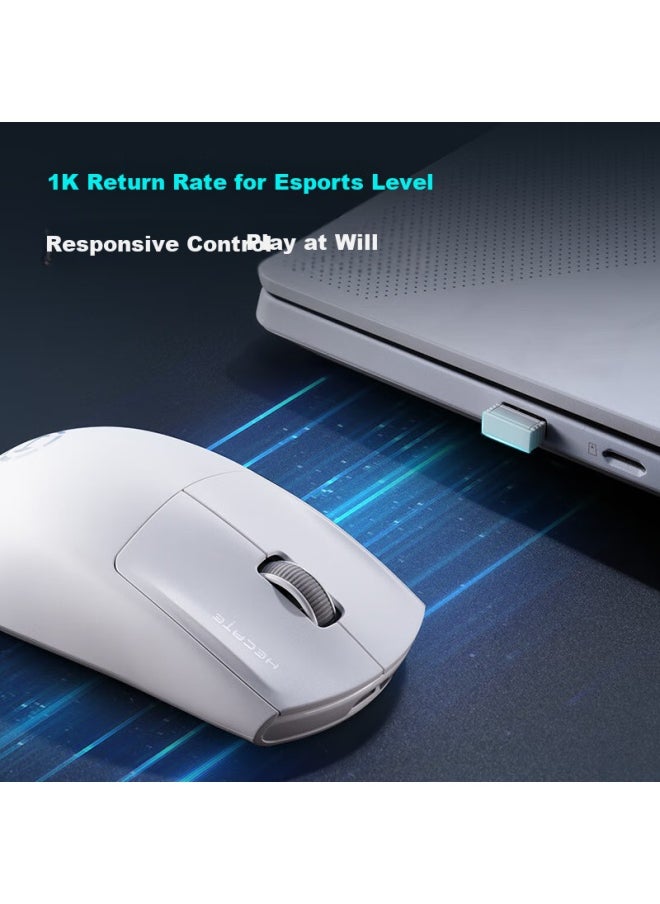 EDIFIER Edifier Hecate G1m Wireless Wired Bluetooth Three-mode Gaming Office Mouse Long Battery Life 12000dpi Lightweight Csgo Chicken Lol Support 1k Function White  - Image 3