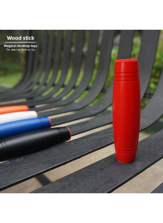 Mokuru Automatic Flip Stick Toy Desktop Decompression Wood Stick Tumble Beech Decompression Tumble Stick-color:blue