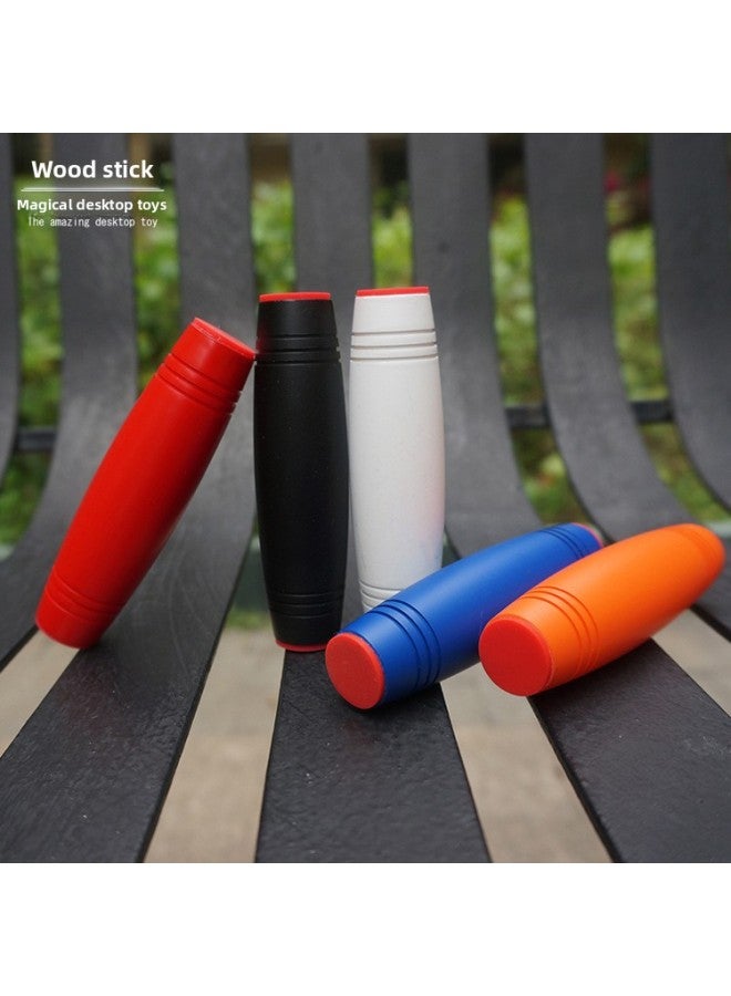 Mokuru Automatic Flip Stick Toy Desktop Decompression Wood Stick Tumble Beech Decompression Tumble Stick-color:blue
