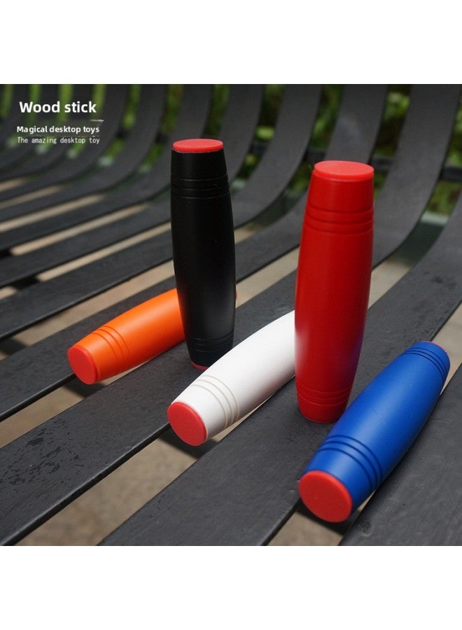 Mokuru Automatic Flip Stick Toy Desktop Decompression Wood Stick Tumble Beech Decompression Tumble Stick-color:blue