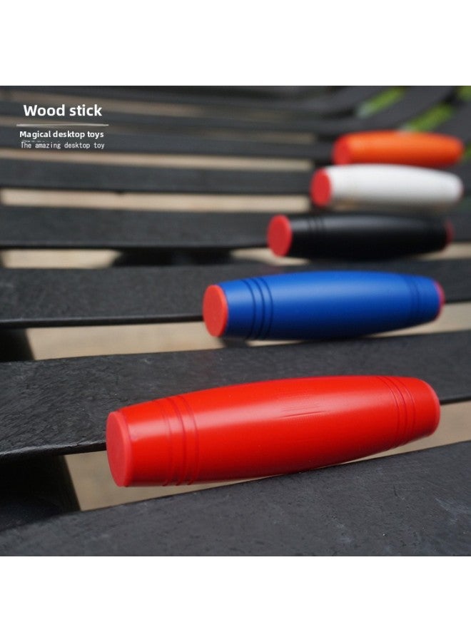 Mokuru Automatic Flip Stick Toy Desktop Decompression Wood Stick Tumble Beech Decompression Tumble Stick-color:blue