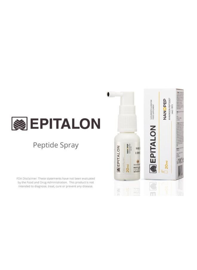 NANOPEP - Nanopep Epitalon Peptide Bioregulator Supplement – Oral Spray, Non-Habit Forming, Promotes Healthy Sleep Cycles & Anti-Aging, Regulates Metabolism, Melatonin-Free Supplement - Made in Portugal, 20ml - Image 1